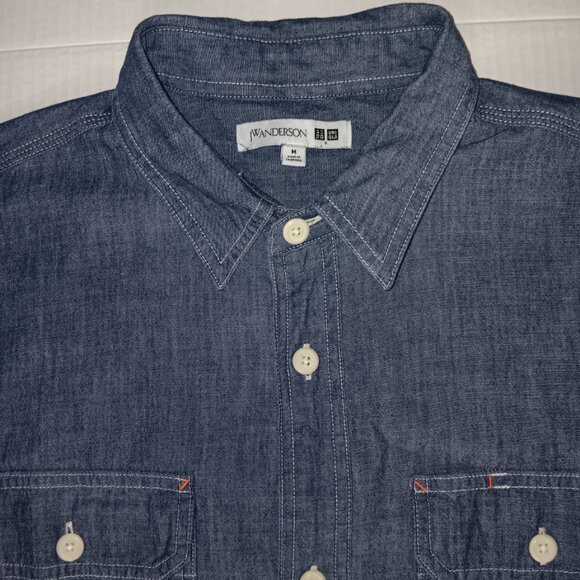 JW ANDERSON CHAMBRAY BUTTON DOWN  SHIRT - Picture 6 of 14